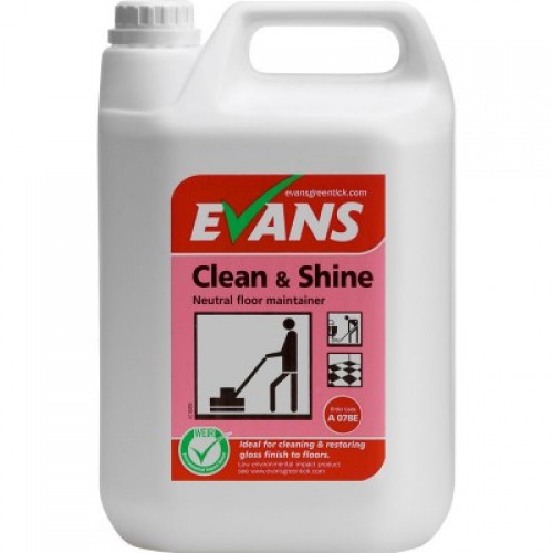 EVANS grindų ploviklis CLEAN & SHINE, 5 l EVANS grindų ploviklis CLEAN & SHINE, 5 l