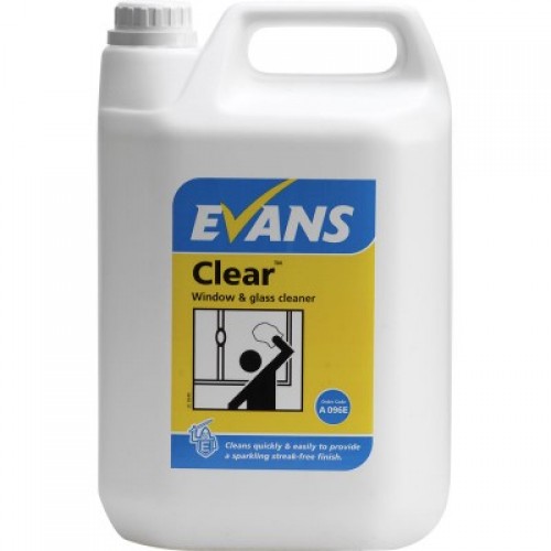 EVANS stiklo ploviklis CLEAR, 5L EVANS stiklo ploviklis CLEAR, 5L