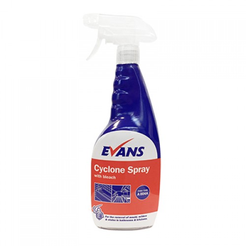 EVANS Cyclone Spray pelėsių, miltligės, įsisenėjusių dėmių valiklis 750 ml EVANS Cyclone Spray pelėsių, miltligės, įsisenėjusių dėmių valiklis 750 ml