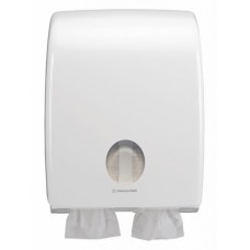 6990 Диспенсер для туалетной бумаги в пачках Aquarius белый большой ёмкости 