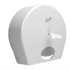 7046 Диспенсер для туалетной бумаги в рулонах с центральной подачей Aquarius Scott Controll белый (для 8569)