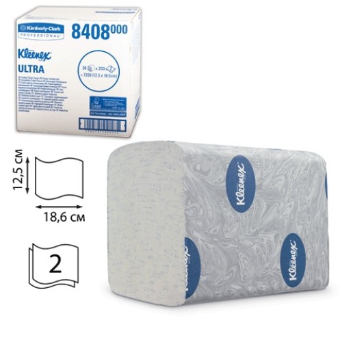 Kleenex Ultra tualetinis popierius servetėlėmis, 2 sl., servetėlė 12,5x18,6 cm, pakelyje 200 vnt. Pakuotėje 36 pakeliai Kleenex Ultra tualetinis popierius servetėlėmis, 2 sl., servetėlė 12,5x18,6 cm, pakelyje 200 vnt. Pakuotėje 36 pakeliai