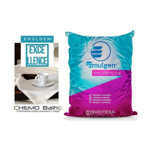 Skalbimo milteliai su enzimais EMULGEN EXCELLENCE 20 kg Skalbimo milteliai su enzimais EMULGEN EXCELLENCE 20 kg