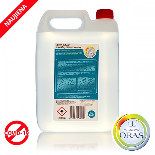 ORAS paviršių dezinfekantas Deep Clean 5l ORAS paviršių dezinfekantas Deep Clean 5l